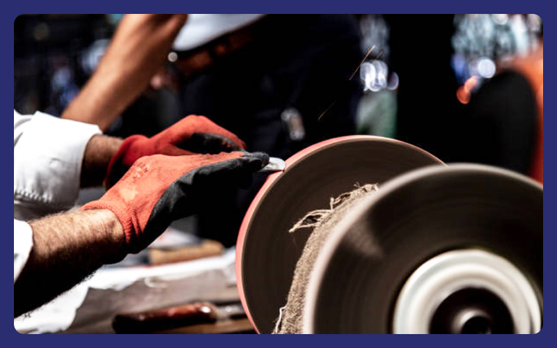 pizzamessen slijpen